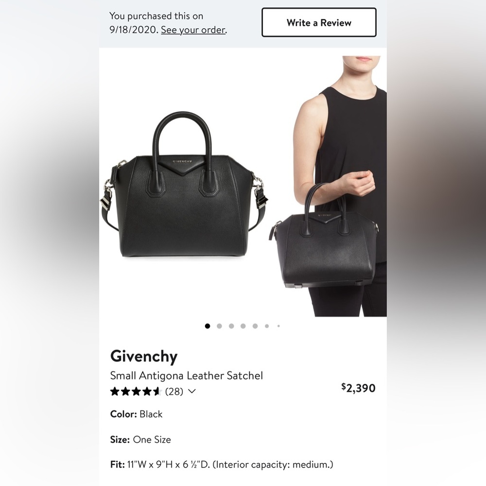 GIVENCHY - Authentic Small Antigona Satchel- NWOT - Picture 2 of 7